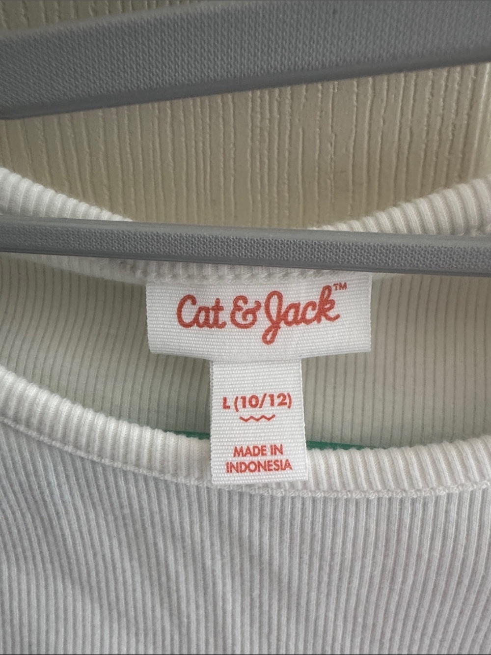 Cat & Jack White Ribbed Tee with Ruffle Sleeves - Picture 2 of 4
